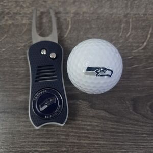 Seattle Seahawks Golf Divot Tool and Ball Set